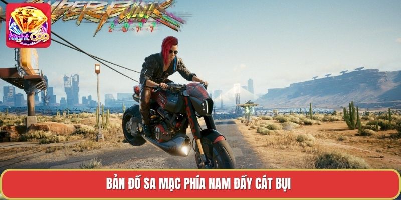 Bản đồ sa mạc phía nam đầy cát bụi