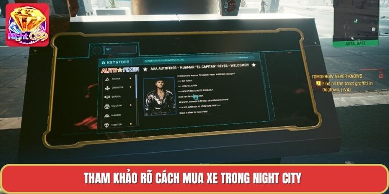 Tham khảo rõ cách mua xe trong night city Tham khảo rõ cách mua xe trong night city