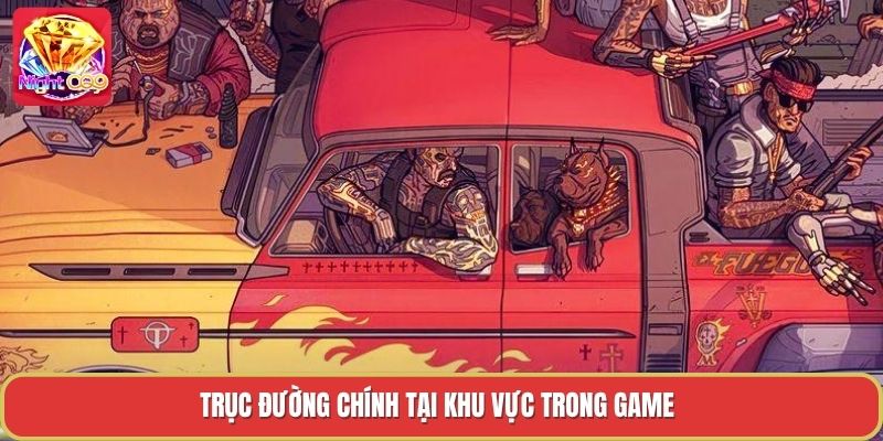 Trục đường chính tại khu vực trong game