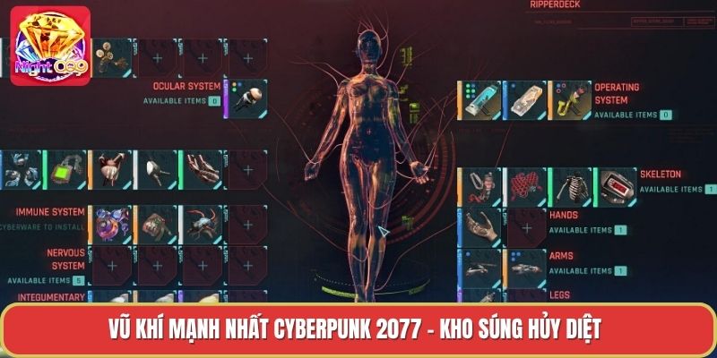 Vũ Khí Mạnh Nhất Cyberpunk 2077 - Kho Súng Hủy Diệt